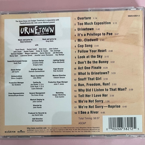 Mark Hollmann, Greg Kotis – Urinetown The Musical [Original Cast Recording - Picture 5 of 5